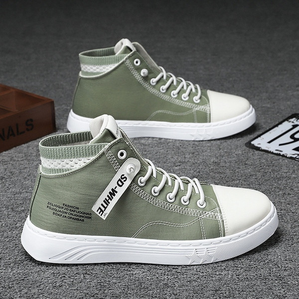 Alkalmi férfi tornacipő - fűzővel és lapos talppal