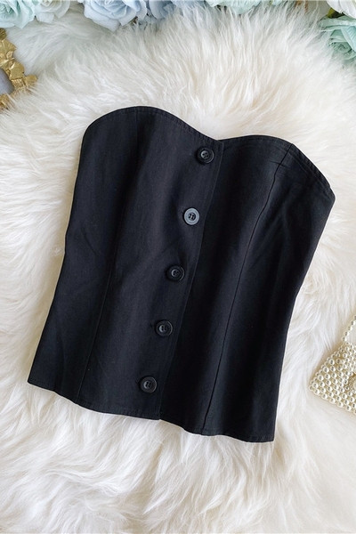 Női modern mellszoba gombokkal, sima modell