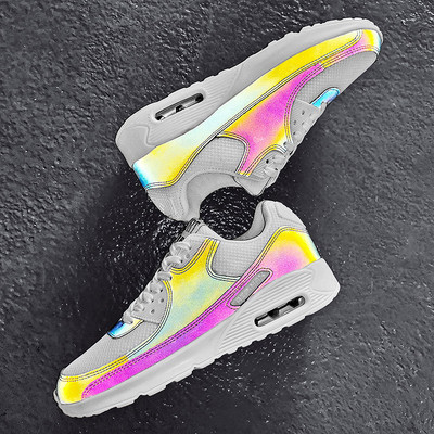 Ανδρικά αθλητικά παπούτσια με ολογραφικό αποτέλεσμα