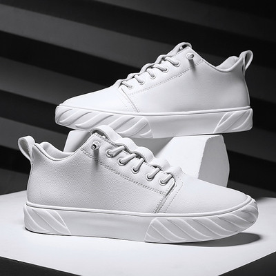 ÚJ modell bőr férfi tornacipő nyakkendővel sima modell