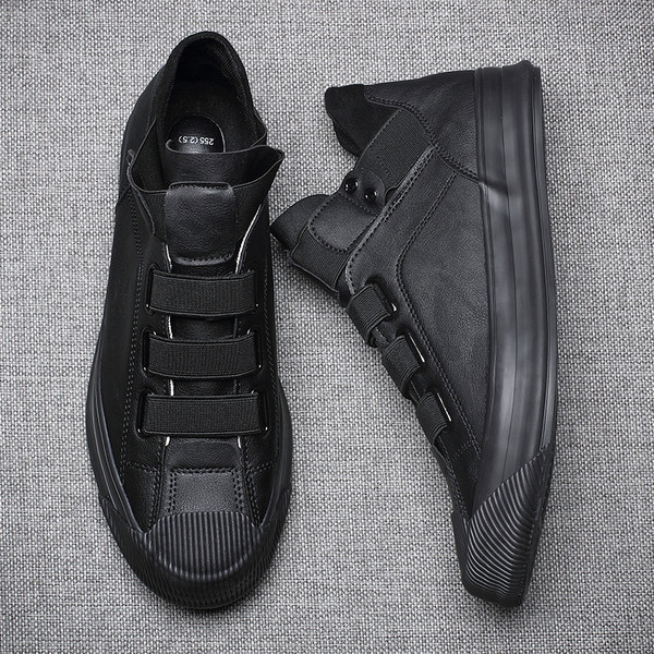 Öko-nahast moodsad kummiga meeste tossud