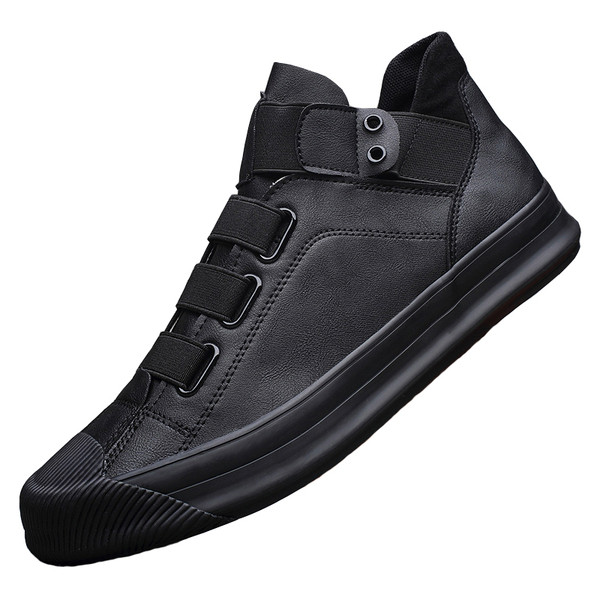 Öko-nahast moodsad kummiga meeste tossud