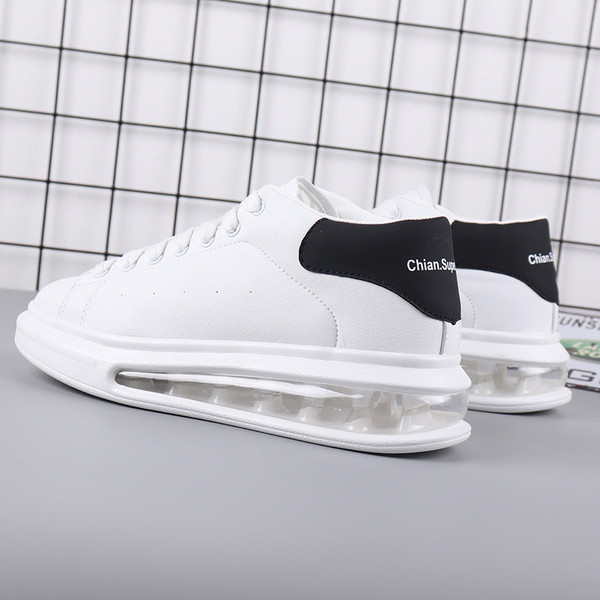 Eko bőrből készült alkalmi cipők légkamrával, férfiak és nők számára