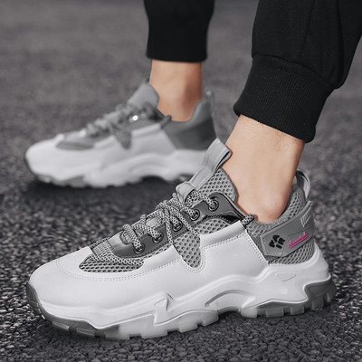 Férfi sportcipő hálóval és fűzővel