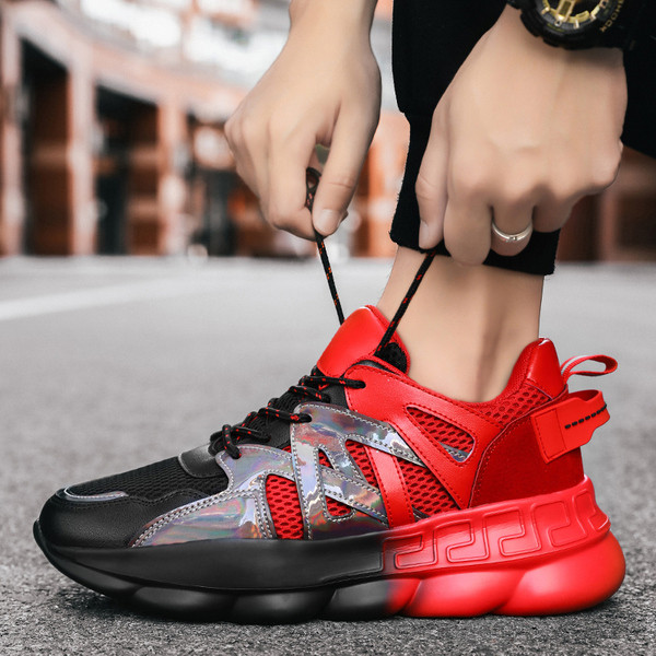 Uus mudel värvilise kõrge tallaga meeste tossud