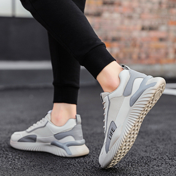 Lezser férfi tornacipő textilből három színben fűzős