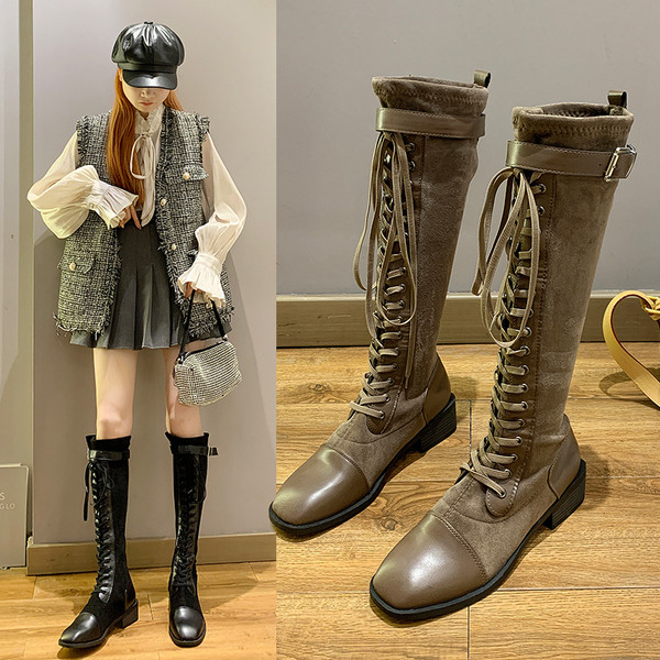 Hetkel lameda talla ja paeltega naiste saapad