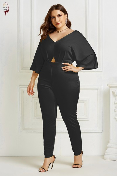 ÚJ modell női overall 3/4-es ujjal és mély nyakkivágással