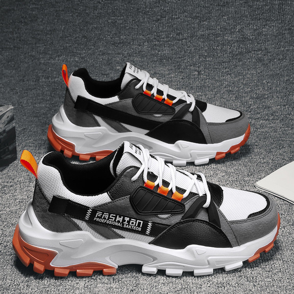 Цветни мъжки маратонки с връзки и надписи