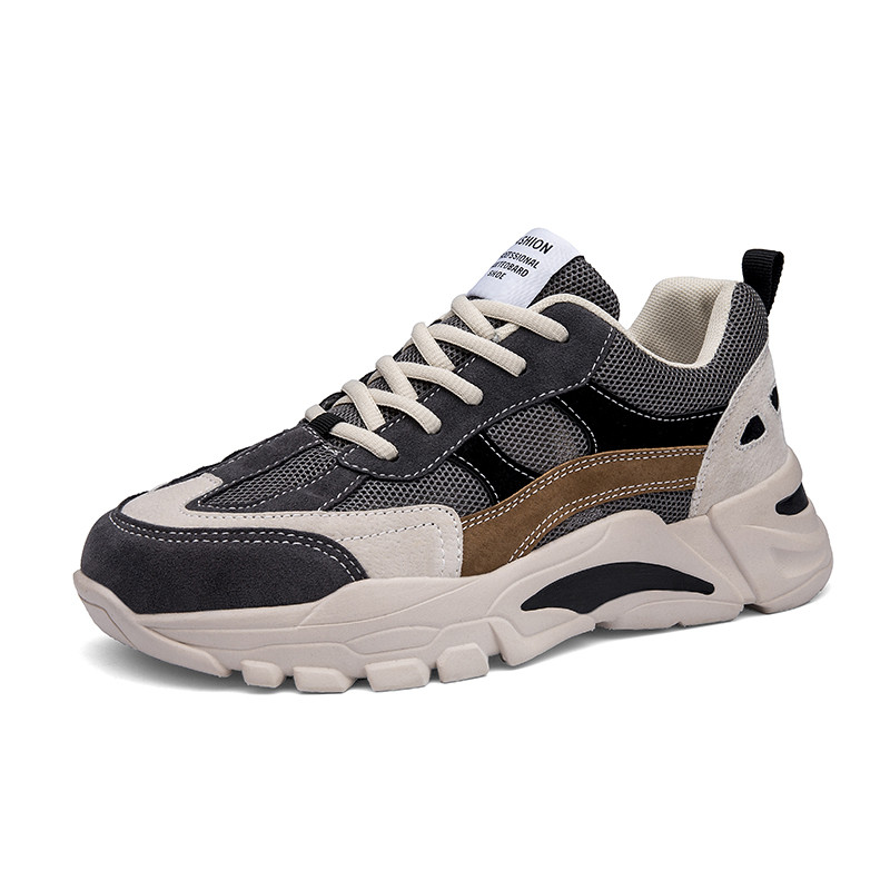 Férfi tornacipő durva talppal és fűzővel