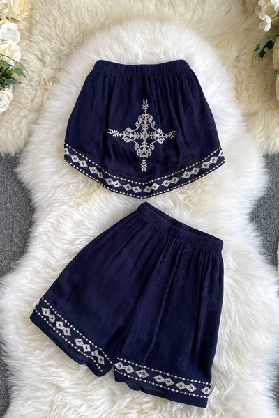 Ljetni ženski komplet hlače i bustier