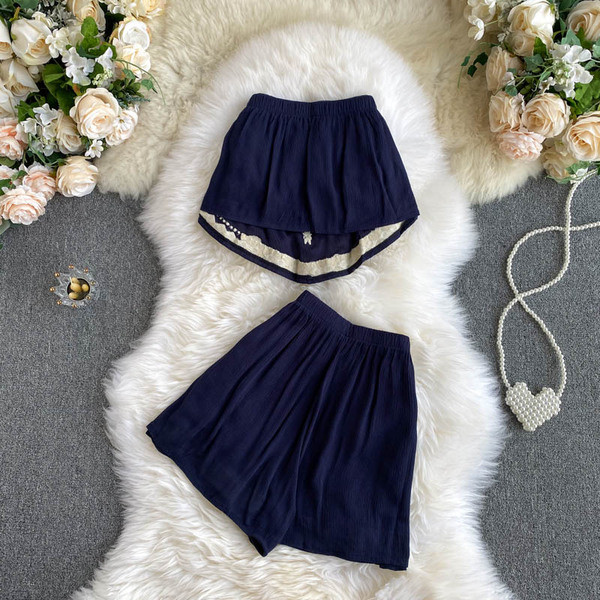 Ljetni ženski komplet hlače i bustier