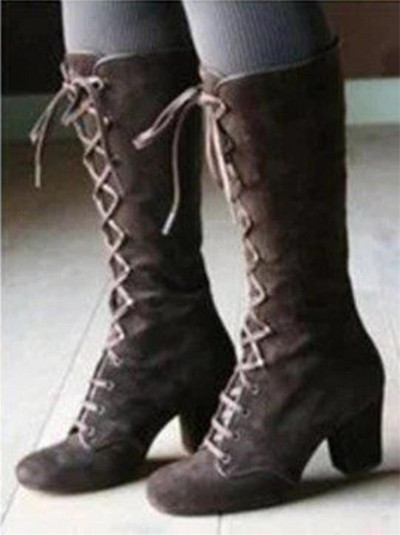 Ökoseemisnahast naiste moodsad paeltega saapad