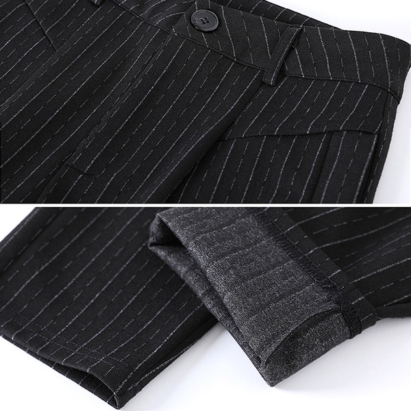 Modern női hosszúnadrág magas derékkal és cipzárral