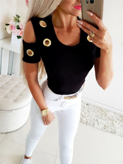 Női blúz fém díszítéssel