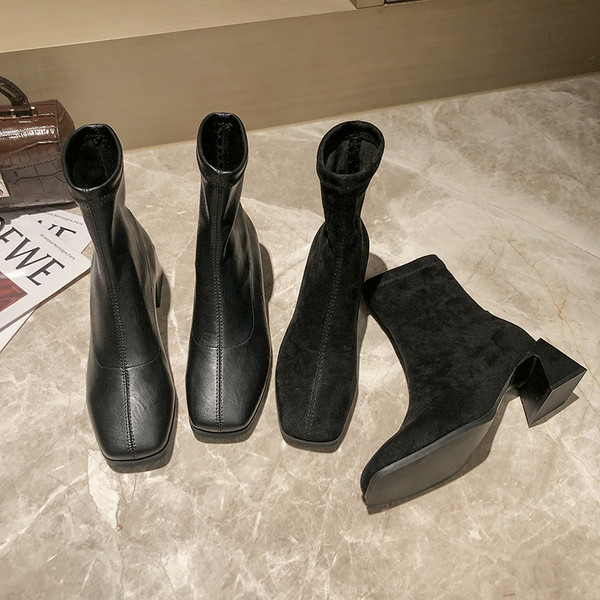 Naiste stiilsed kandilise kontsaga saapad