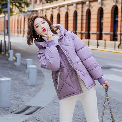 Uus mudel naiste talvejope kapuutsi ja lukuga