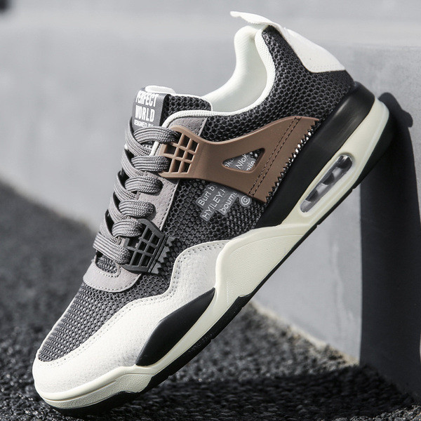 Légáteresztő férfi tornacipő lapos talppal