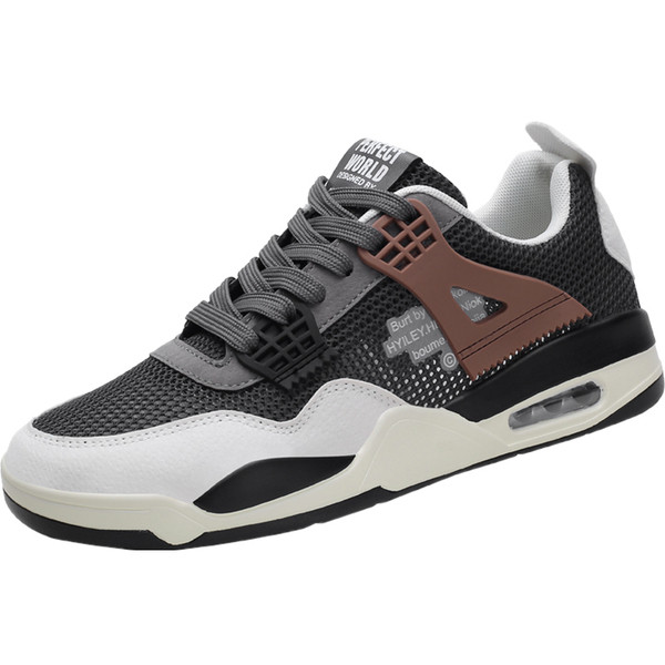 Légáteresztő férfi tornacipő lapos talppal