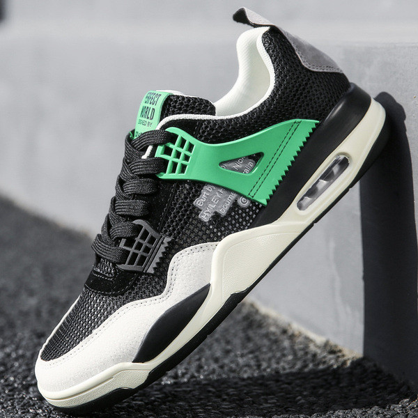 Légáteresztő férfi tornacipő lapos talppal