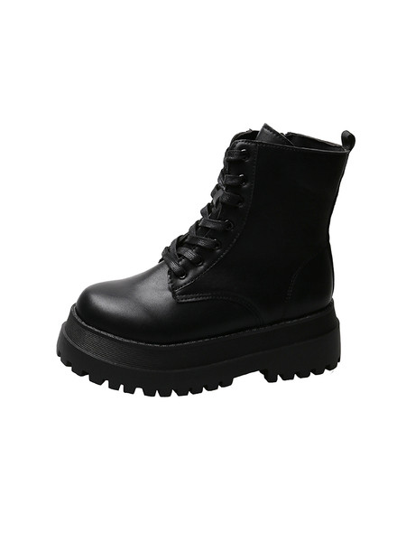 Naiste kõrge talla ja paeltega saapad ökonahast