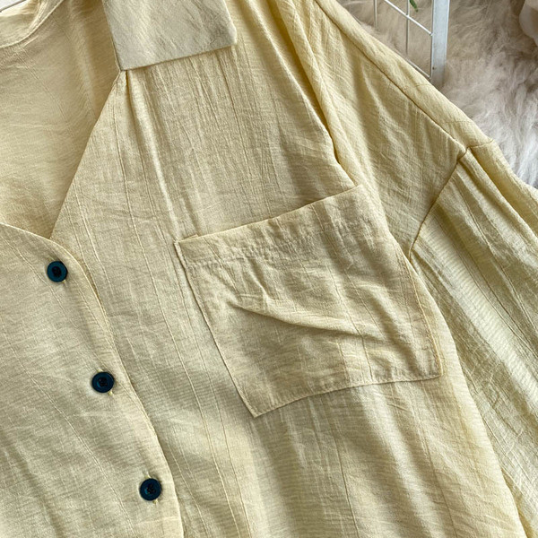 Női szett széles ingből és szoknyából fürtökkel