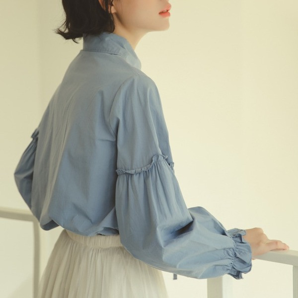 Stílusos női ing széles modell fűzős