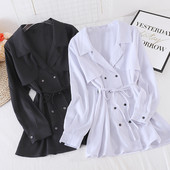 Naiste sügisjope vöö ja nööpidega