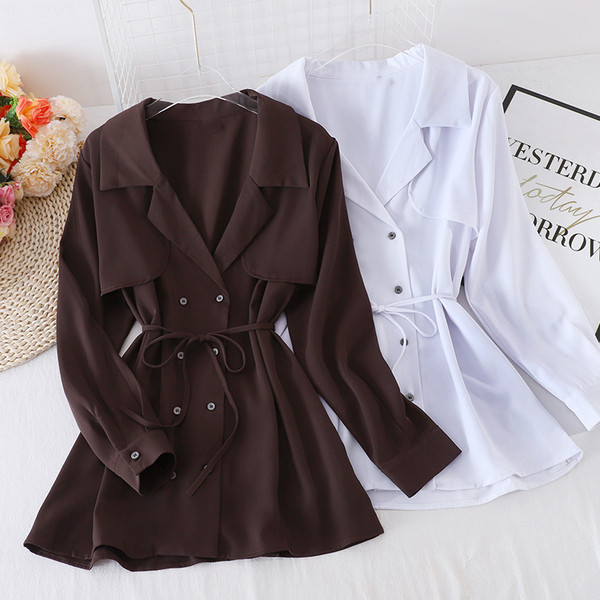 Naiste sügisjope vöö ja nööpidega