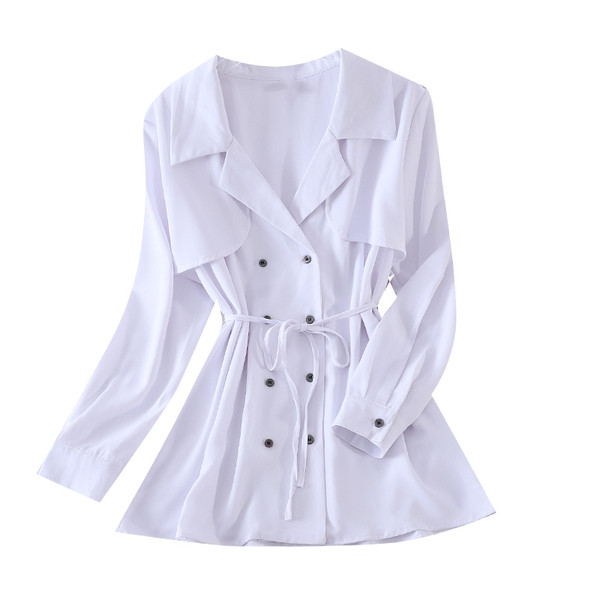 Naiste sügisjope vöö ja nööpidega