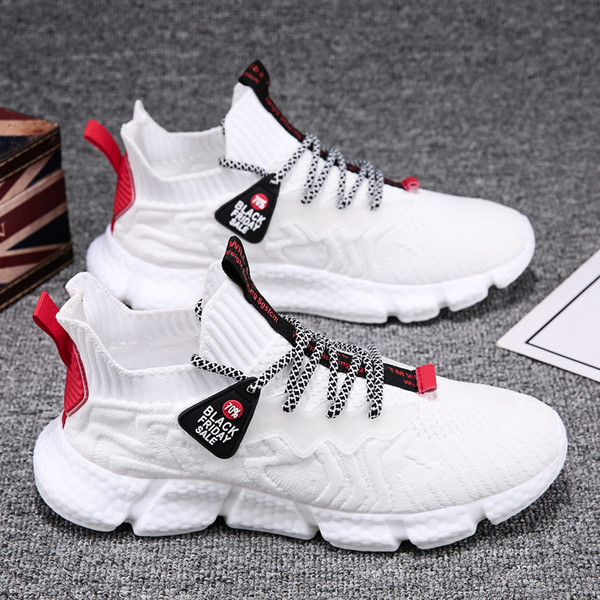 Muške prozračne tekstilne tenisice s vezicama i grubim potplatom