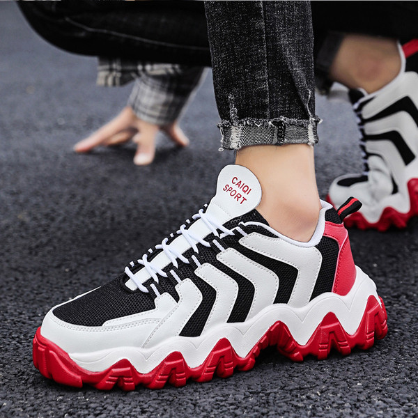 Muške tenisice u boji s grubim potplatom