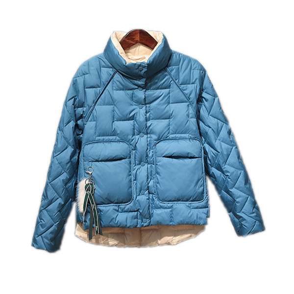 Ženska jesensko-zimska jakna sa velikim džepovima