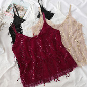 Moodne litrite ja õhukeste rihmadega naiste topp