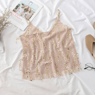 Moodne litrite ja õhukeste rihmadega naiste topp