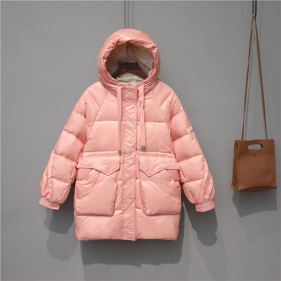 Női őszi-téli kabát kapucnival - széles modell