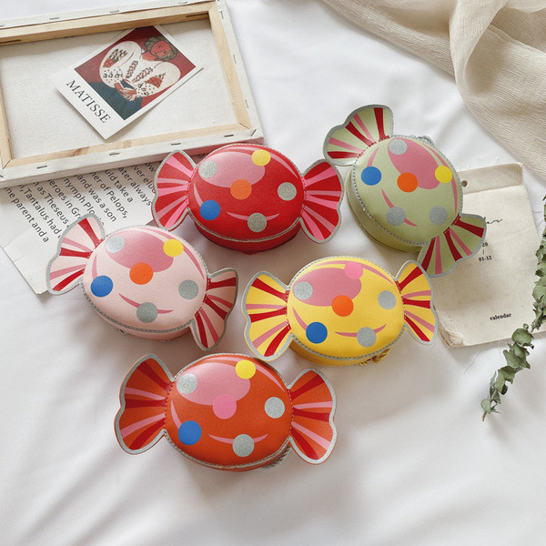 Új modell gyerektáska vállcukorka formájú