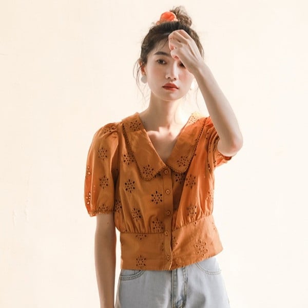 Női alkalmi rövid ing rövid ujjal