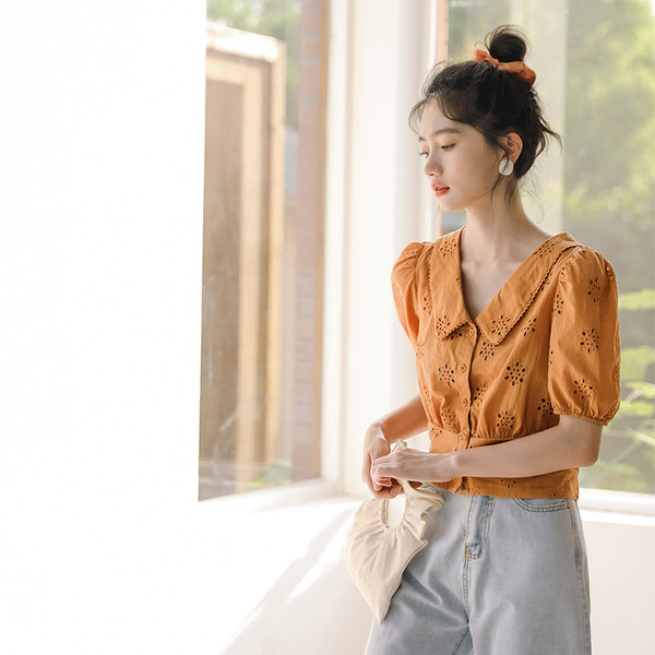 Női alkalmi rövid ing rövid ujjal