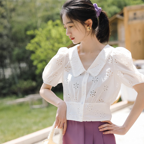 Női alkalmi rövid ing rövid ujjal