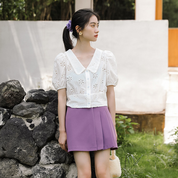 Női alkalmi rövid ing rövid ujjal