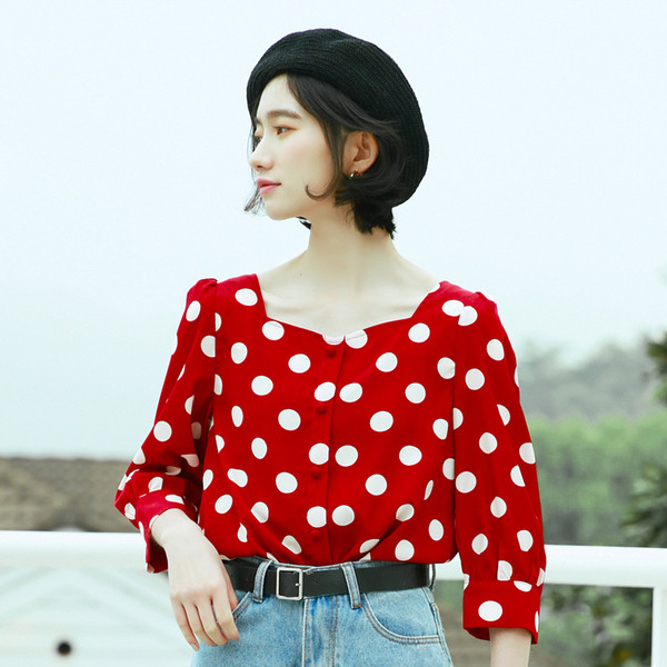 Elegantne naiste lühike särk 7/8 varrukatega