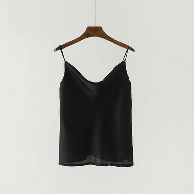 Naiste stiilne õhukeste rihmadega topp