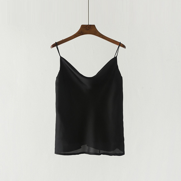 Naiste stiilne õhukeste rihmadega topp