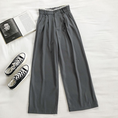 Alkalmi női nadrág - széles modell, magas derékkal