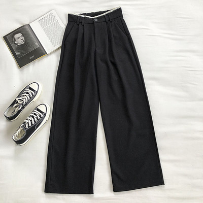 Alkalmi női nadrág - széles modell, magas derékkal