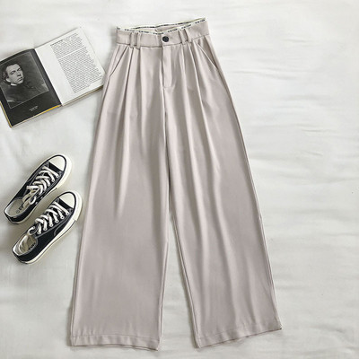 Alkalmi női nadrág - széles modell, magas derékkal