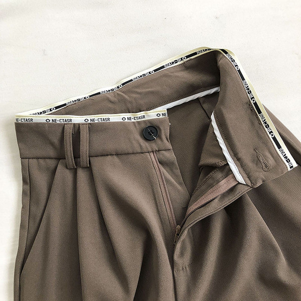 Alkalmi női nadrág - széles modell, magas derékkal