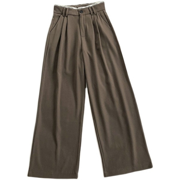 Alkalmi női nadrág - széles modell, magas derékkal