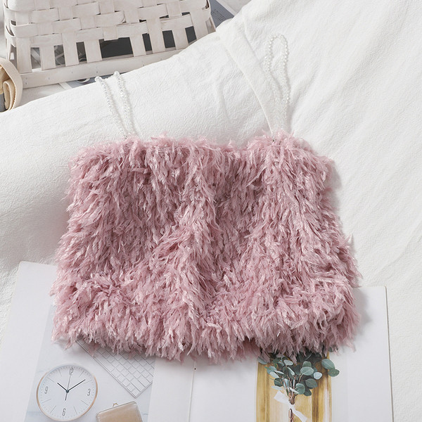 UUS Mudel naiste topp sulgede ja õhukeste rihmadega